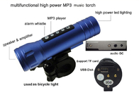 Torcia regolabile della torcia elettrica dello stroboscopio portatile LED con il lettore MP3 YSF - MT08