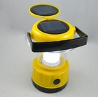 Lanterna di campeggio delle batterie LED delle cellule del litio + del pannello solare, lampada portatile ricaricabile di 9leds 6lumen/led Dimmable LED
