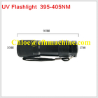 Impermeabilizzi la torcia elettrica/torcia UV della lega di alluminio di colore 395NM 9 a pile asciutti neri LED