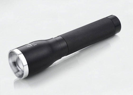 torcia elettrica con la funzione dello zoom, torcia principale potente di alto potere di emergenza con 2 * batteria di D