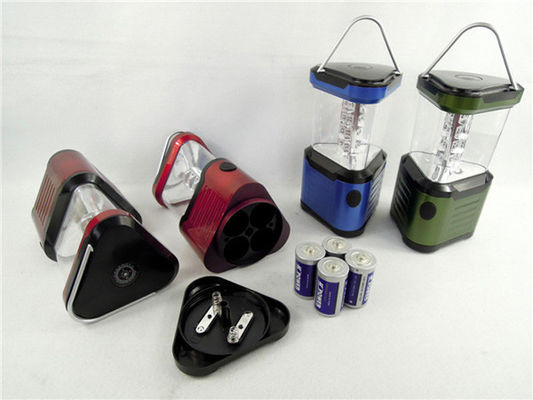 0,5 Luci di campeggio all'aperto della plastica 24 LED di W con 4 * batteria di D, 100LM