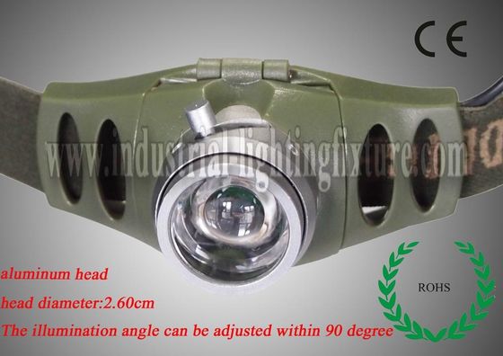 3W CREE ad alta potenza ricaricabile ha portato la torcia lampada frontale con 160 Lumen Output