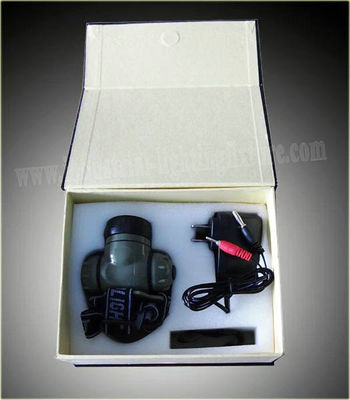 Un faro ricaricabile 14000MCD antiurto, LED resistente alle intemperie Headtorch da 1 watt LED