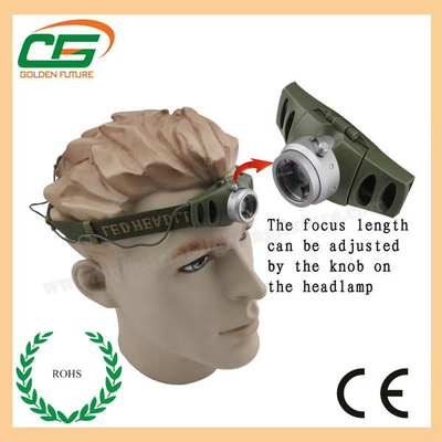 Il CREE 3W di alto potere impermeabilizza la torcia capa ricaricabile con la plastica Shell dell'ABS
