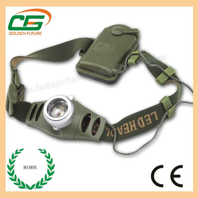 Il CREE 3W di alto potere impermeabilizza la torcia capa ricaricabile con la plastica Shell dell'ABS