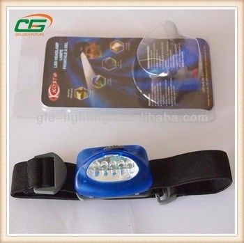 All'aperto impermeabilizzi la torcia capa/faro con 5pcs LED bianco