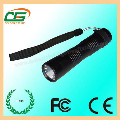 Torcia elettrica ricaricabile del CREE LED da 3 watt, alluminio principale tattico della torcia elettrica DC4.5V