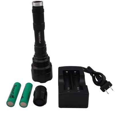 Torcia principale ricaricabile della torcia elettrica del CREE di alto potere 3000 lumi 10 watt
