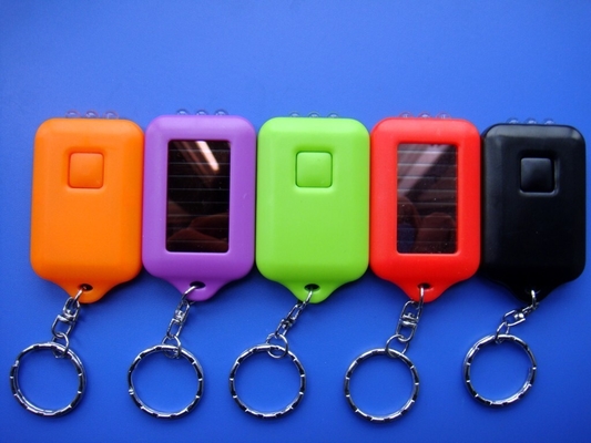 Torcia elettrica Keychain acrilico dell'ABS LED cifrato per il ricordo dei turisti