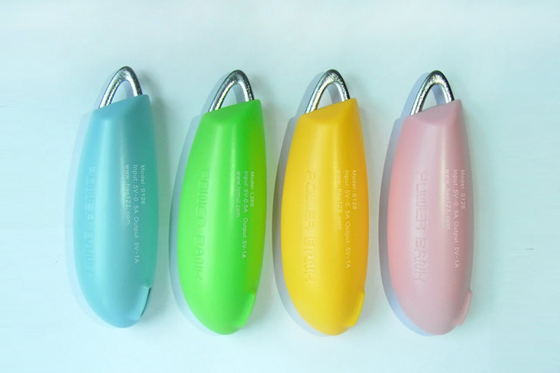 blu di potere della torcia elettrica mini del keychain esterno professionale della banca, verde