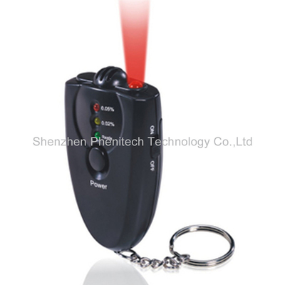 Tester dell'alcool del respiro di Digital del Breathalyzer di Keychain con la funzione della torcia