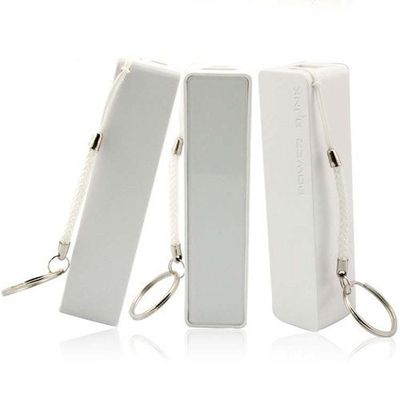 Telefono cellulare bianco 2600mAh che carica stazione, caricabatteria portatile di Keychain della Banca di potere