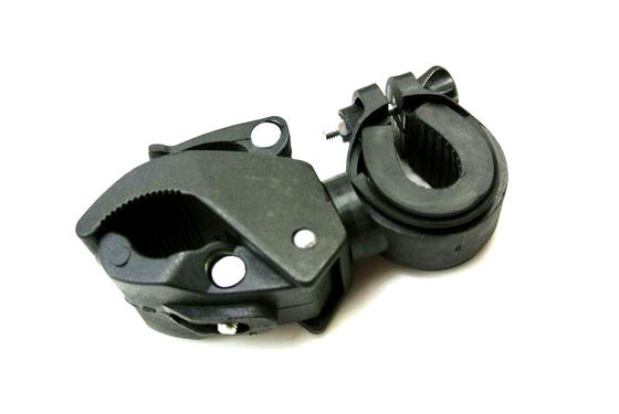 Supporto del supporto della torcia elettrica della torcia della bici 360°, supporto della culla del manubrio della bicicletta della torcia elettrica della clip LED