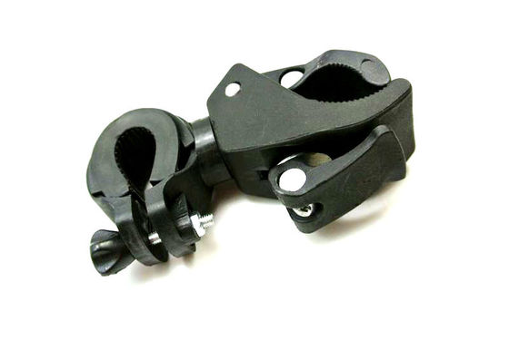 Supporto del supporto della torcia elettrica della torcia della bici 360°, supporto della culla del manubrio della bicicletta della torcia elettrica della clip LED