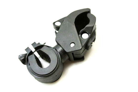 Supporto del supporto della torcia elettrica della torcia della bici 360°, supporto della culla del manubrio della bicicletta della torcia elettrica della clip LED
