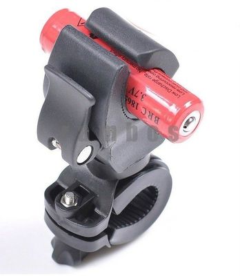 Supporto del supporto della torcia elettrica della torcia della bici 360°, supporto della culla del manubrio della bicicletta della torcia elettrica della clip LED