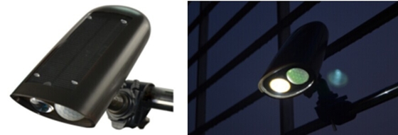 L'iarda solare del Cree 250lm LED si accende, lampade principali supporto della parete della torcia di 2W LED
