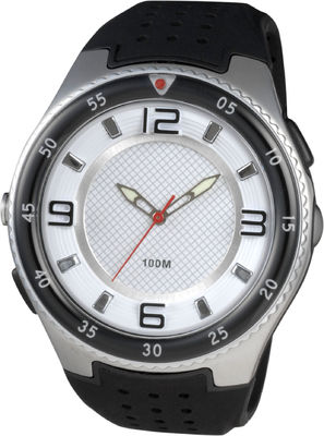 Gli orologi analogici sportivi rotondi degli uomini con resistente di acqua principale di 100m e della torcia