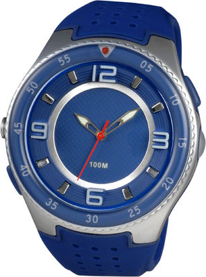 Gli orologi analogici sportivi rotondi degli uomini con resistente di acqua principale di 100m e della torcia