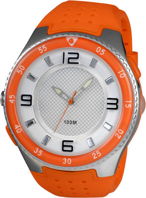 Gli orologi analogici sportivi rotondi degli uomini con resistente di acqua principale di 100m e della torcia