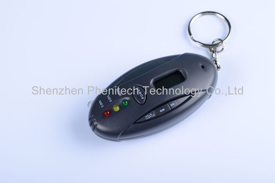 Tester di plastica dell'alcool del respiro di Digital Keychain dell'ABS rapido di risposta, CE