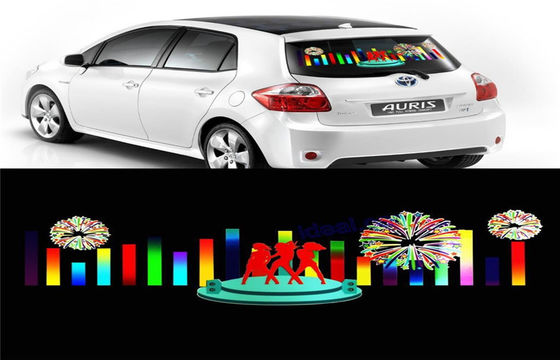 Lampada di ritmo di musica dell'automobile, annunciante l'autoadesivo dell'automobile di EL del manifesto con basso consumo energetico