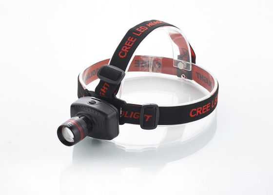 Torcia 180LM della testa dello zoom LED con l'anello rosso, faro ricaricabile per correre